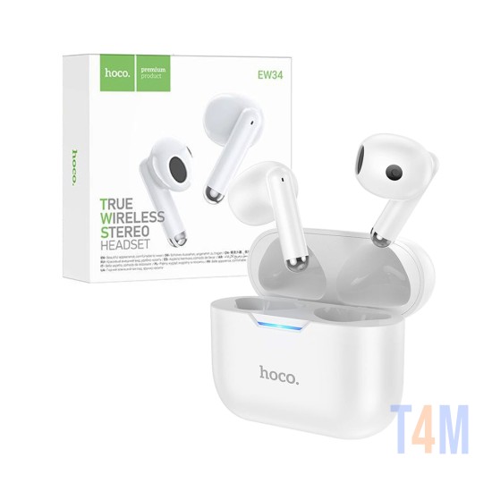 Hoco True Wireless Earbuds EW34 Full Bluetooth V5.3 White